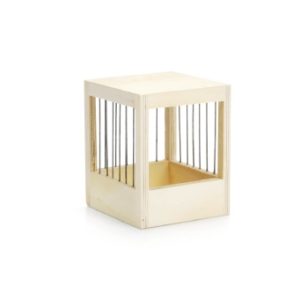 BROEDK HOUT GESPIJLD KANARIES KLEIN