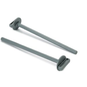 BZ ZITSTOKJES+HOUDER GRIJS 22 2X