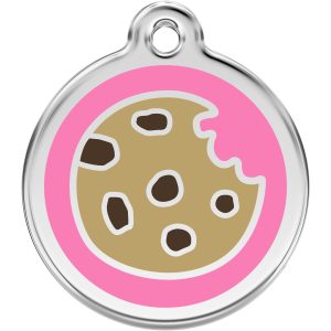 Hondenpenning luxe “Cookie Roze “