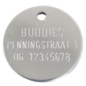Hondenpenning graveren rond