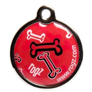 Hondenpenning luxe “Red Rogz Bone”